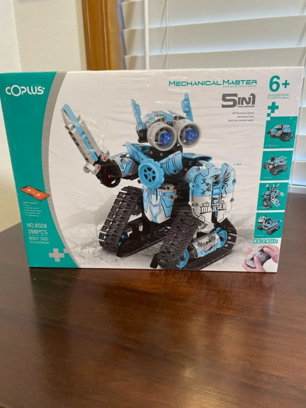 New Coplus Mechanical Master 5-in-1 STEM Robot Building Kit RC 398pcs